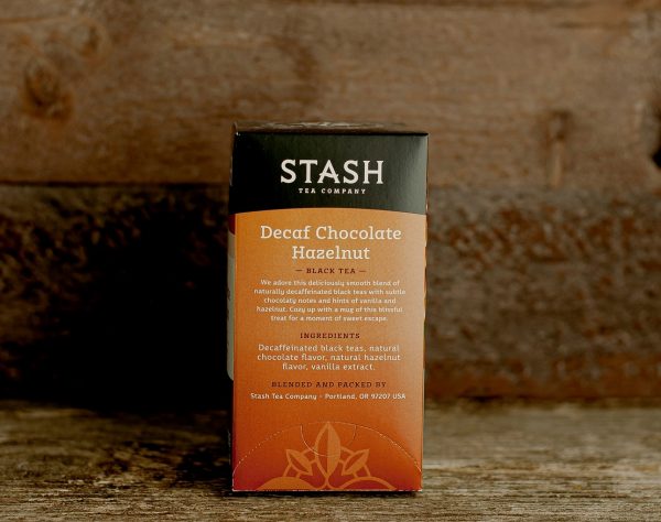 decaf chocolate hazelnut stash tea product